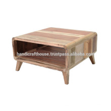 Table basse en bois massif en bois naturel
